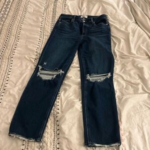 Paige jeans boyfriend with distressed detail